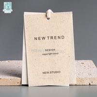 Taille personnalisée étiquette de vêtement écologique en bois encens papier coton lin toile pour sacs vêtements concessionnaire étiquette ascenseur Logo Design