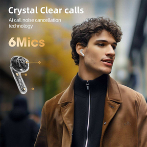 J12plus Ai Vertaling Tws Oordopjes Gaming Muziek Hifi 6 Mics Hybride Anc Enc Draadloze Oordopjes Oortelefoon - Product Image 4