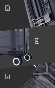 Usine directement prix bon marché voyage chariot bagages PP matériel autre <span class=keywords><strong>valise</strong></span> sacs avec serrure TSA - Product Image 6