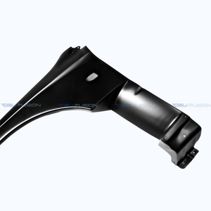 Para Mitsubishi Lancer Evolution Evo 7 8 9 2001-2007, estilo VRS, guardabarros delantero ventilado parcialmente de fibra de carbono, alerones, kits de carrocería. - Product Image 5