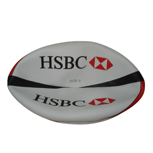 Balón de rugby tamaño 5 de unión de alta calidad, súper agarre, diseño de goma PU totalmente duradero, cosido a mano para todo tipo de clima - Product Image 1