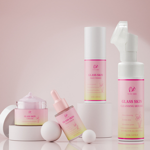 Set Glass Skin all'Ingrosso con Detergente Tonico Siero Crema Anti-Età Illuminante Riparatore Ringiovanente Sbiancante Cura della Pelle Coreana <span class=keywords><strong>per</strong></span> Donna - Product Image 5