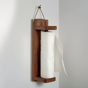 Support mural en bois étanche pour rangement de mouchoirs, organisateur de salle de bain pour salles de bain et salons, lavabos - Product Image 2