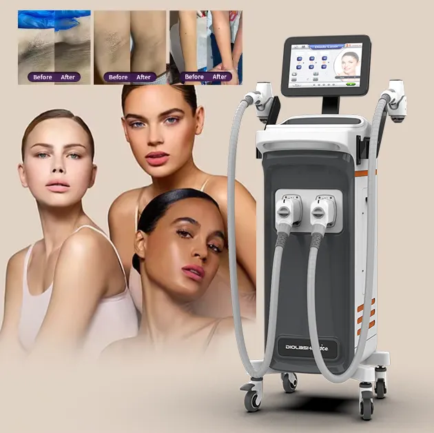 Neueste 4 Wellenlänge 755nm 1064nm 808nm 940nm profession elle Eis schmerzlose Diodenlaser Haaren tfernungs maschine