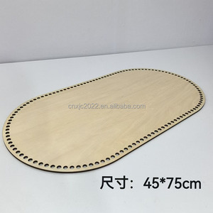 Base en bambou avec perforations et panneau en bois pour articles tissés à la main, <span class=keywords><strong>panier</strong></span> de <span class=keywords><strong>rangement</strong></span> multifonctionnel écologique fait main - Product Image 3