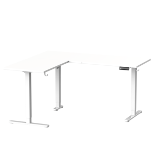 Customized Single Motor 3-Stage Electric Height Adjustment (73-116cm) <b>L</b>-<b>Shaped</b> Modern Convertible Metal <b>Desk</b> Office <b>Desk</b> - Product Image 5