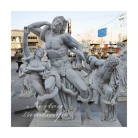 Décoration de jardin d'extérieur, grande sculpture en pierre, sculpture en marbre, figure de la mythologie grecque