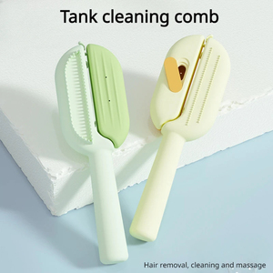 หวีสำหรับสัตว์เลี้ยงหวีสำหรับกำจัดขนที่ลอยได้พร้อมถังเก็บน้ำหวีสำหรับสุนัขแมวแปรงสำหรับทำความสะอาดขนสัตว์เลี้ยง - Product Image 2