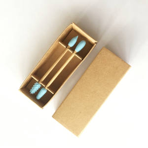 Bâtonnets de coton <span class=keywords><strong>réutilisables</strong></span> en silicone écologiques à double tête pour le nettoyage des oreilles et des yeux, maquillage, marque privée, dans un étui en carton - Product Image 4