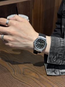 Orologio al Quarzo di Lusso da Uomo, Cassa in Lega, Cinturino in Silicone, Stile Business Giovanile, Luminoso, Impermeabile, alla Moda - Product Image 3