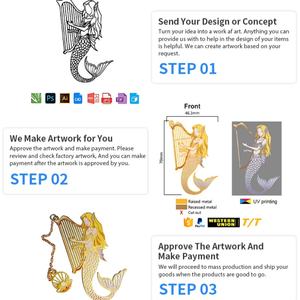 Marque-page personnalisé en acier inoxydable plaqué or avec pompon, logo personnalisé, marqueur de lecture, cadeau pour l'école et la bibliothèque - Product Image 2