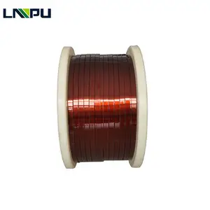 Cable de bobinado de politaxi trenzado, alambre de cobre eléctrico de 14mm, esmaltado, Rectangular, imán LP, aislado sólido