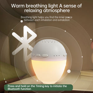 Lámpara Nocturna Portátil con Forma de Huevo y Temporizador, 26 Sonidos Naturales Relajantes para el Sueño del Bebé, para Uso Doméstico - Product Image 2