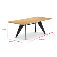 Ensemble de table et de chaises de bibliothèque noires modernes, mobilier de bibliothèque, table de lecture