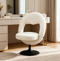 Tabouret pivotant de salon professionnel pour coiffeurs, techniciens en ongles, maquilleurs et barbiers seniors, utilisation à domicile sur coiffeuse