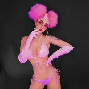 Costume de danse sexy pour DJ hip-hop, idéal pour les spectacles promotionnels - en soie/coton, pour femmes, pour les soirées en club, les spectacles Gogo, les groupes et les tournées. - Product Image 2