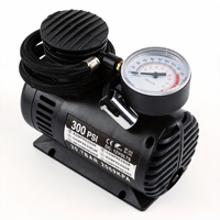 Durable 12V Electric Portable Mini Air Pump Fast Inflate 250PSI Max Pressure Air Gauge Included Consistent Performance Home Tire