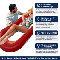 Chaise longue flottante gonflable en maille pour piscine extérieure, pour adulte, avec anneau en PVC, chaise suspendue en filet pour la plage