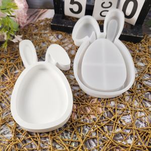 Moules de coulée en résine faits à la main pour bricolage ornements décoratifs Ins Style Silicone pour moule de stockage de lapin X0389 outils de gâteau - Product Image 4
