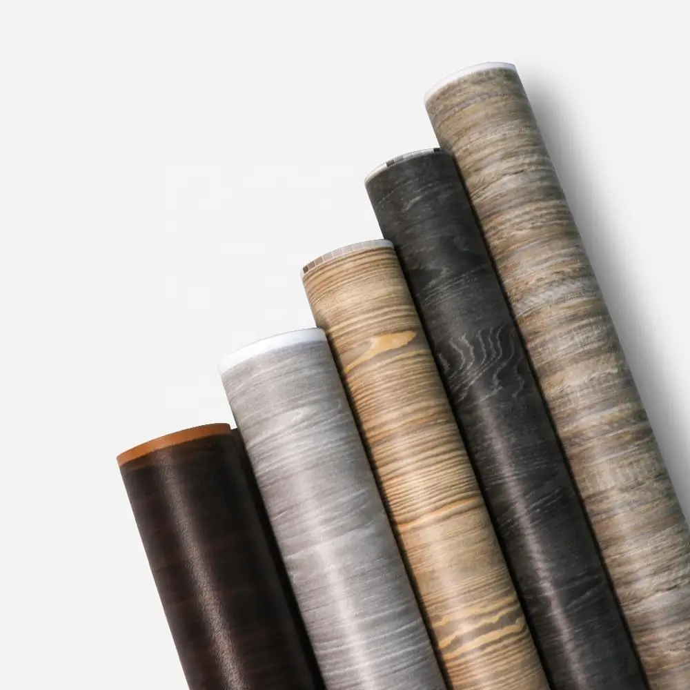 PVC-Dekor folie im Marmor-Design PVC-Folie in Holzmaserung für das Vakuum pressen von MDF-Platten mit flacher Lamini folie