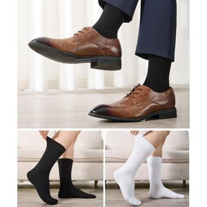 Chaussettes habillées pour hommes personnalisées en viscose de bambou, anti-humidité, unies, douces, respirantes, décontractées, lot de 6 paires - Product Image 6