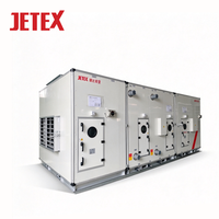 Unité de traitement d'air à eau refroidie Jetex avec moteur sans balais, système de ventilation centralisé à récupération de chaleur pour débits d'air élevés