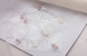 Silvertone blanco rosa cultivado arroz de agua dulce natural perla pendiente gota de agua gancho para la oreja S925 pendientes de moda de plata esterlina - Product Image 5