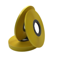 Film isolant en PET Mylar jaune thermofusible en rouleau pour câbles basse tension, film polyester sur mesure, OEM