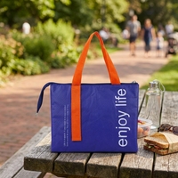 Sac isotherme personnalisé en non-tissé avec logo, pour les voyages, boîte à glace thermique souple, sac de pique-nique, sac de plage avec bandoulière