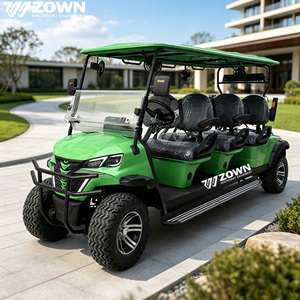 Carrito de Golf Eléctrico Todoterreno de 8 Plazas, Buggy Turístico con Techo y Parabrisas, Batería de Litio, Motor de CA de 3-5KW para Complejos Turísticos - Product Image 1