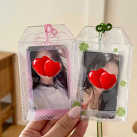 UIOWIO Porte-photocard Kpop personnalisé et créatif, sac à bonbons, pochette transparente en PVC avec fermeture éclair, porte-photocard Kpop pour Kpop