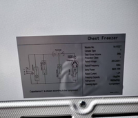 Réfrigérateur vertical de 269 L pour congélation et surgélation rapide, commercial, écoénergétique, avec panneau revêtu VCM