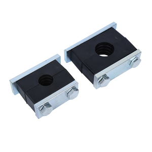 Colliers de <span class=keywords><strong>serrage</strong></span> télescopiques en <span class=keywords><strong>nylon</strong></span> usinés sur mesure à deux oreilles pour tubes et tuyaux en plastique avec finition zinguée pour applications à gros diamètres - Product Image 1