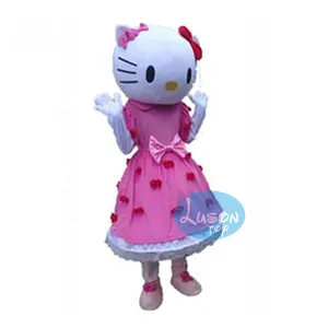 Cosplay Hello Kitty kedi karikatür maskot kostümü reklam töreni kostüm süslü elbise