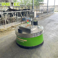 Mini-tracteur électrique pour bétail, pousseur et balayeuse d'aliments pour réduire les gaspillage de nourriture