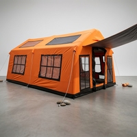 Tente de camping gonflable familiale surdimensionnée, spacieuse, imperméable, pour toutes les saisons, idéale pour les grandes familles et les séjours de camping de plusieurs jours