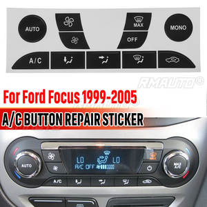 Nouveau kit de réparation de boutons de climatisation – Autocollants de réparation pour boutons de commande de climatisation de voiture usés et délavés pour Ford Focus 1999-2005 - Product Image 1