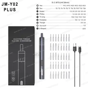 JM-Y02 PLUS-juego de destornilladores eléctricos, desmontaje y montaje de tornillos para teléfonos móviles, ordenadores y otros dispositivos electrónicos