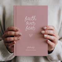 Journal personnalisé en cuir de prière peur de la foi personnalisé en similicuir Laserable A5 verset Bible cahier d'étude pour cadeau chrétien