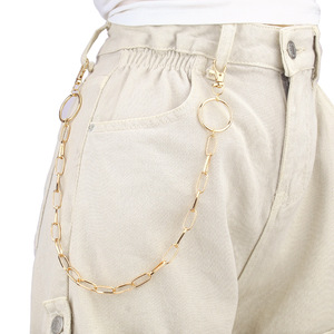 โซ่คาดเอวแบบยูนิเซ็กซ์ โลหะผสมสังกะสี รูปทรงเรขาคณิต สไตล์ฮิปฮอป สำหรับใส่ทุกวัน รุ่น K674 - Product Image 2