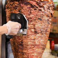 Nouveau couteau à kebab électrique rechargeable, lame en acier inoxydable 304, réglage automatique de la épaisseur 0-8 mm, lame de 100 mm