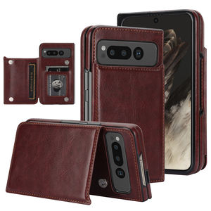 Étui de téléphone Pixel Fold en cuir PU avec blocage RFID, étui portefeuille avec emplacements pour cartes, support, rabat pour téléphone Google Pixel Fold 5G - Product Image 2