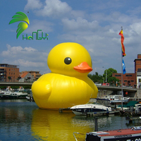 Ballon publicitaire géant en PVC en forme de canard pour événements aquatiques, décoration gonflable en forme de canard
