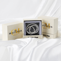 Boîte à bijoux en papier recyclable faite à la main avec logo personnalisé écologique pour collier, bagues - Bijoux de qualité