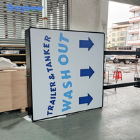 Équipement publicitaire en feuille acrylique Cateen, enseignes LED, boîte à lumière LED