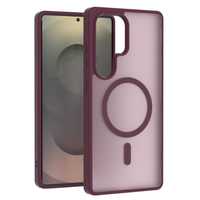 Étui de luxe translucide mat respectueux de la peau pour S23 Plus, coque arrière givrée à aimant puissant pour Samsung S24 S25 S26 Ultra