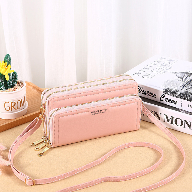 Luxury Women's Crossbody Pu Leather Bag for Woman 2022 Female Clutch Phone Bags Women Business Card Holder Wallet Shoulder Bag