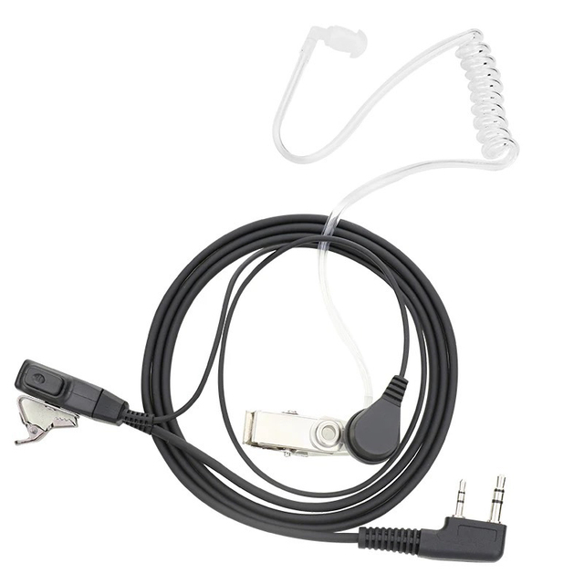 Baofeng Acoustic Tube Earpiece 2-Pin Wired Headset Mic for Walkie Talkie UV-5R/BF-888s for BF-888s/5R Earphone
