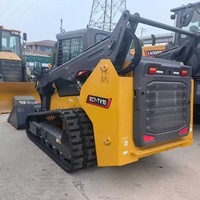 Chargeuse compacte sur chenilles multifonction XC7-TV10, équipement de construction compact pour travaux de terrassement, déneigement et préparation des sites