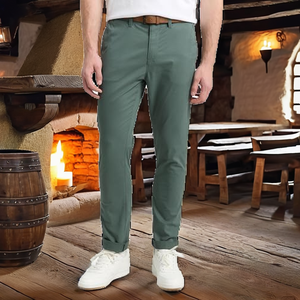 Pantalones Pirata de la Marca Brandour para Hombre, Disfraz Medieval Renacentista Gótico, Talla Grande 3XL, Lino/Algodón Tejido - Product Image 2